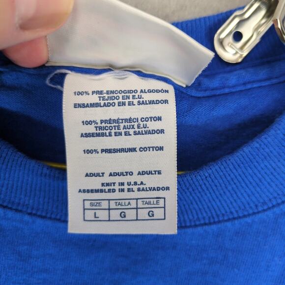 Chase Authentics Jeff Gordon 24 Pepsi Racing Men's L T-Shirt Blue Vtg Y2K Dupont - Picture 7 of 10